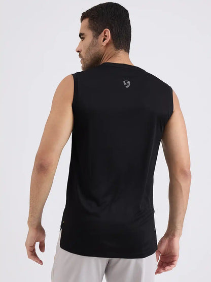 SG H1MV83631 Men Black T-Vest