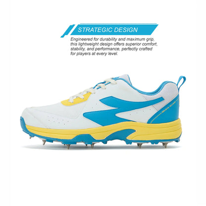 SG SAVAGE MAX SPIKES White/Yellow/Sky Blue