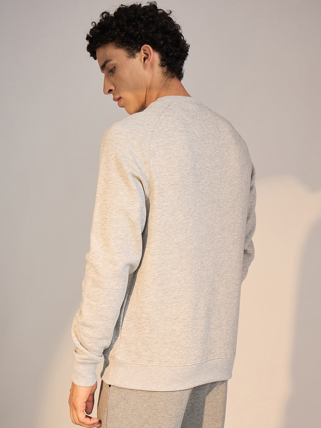 SWEAT SHIRT MEN SG H4MSW8245 GREY MELANGE