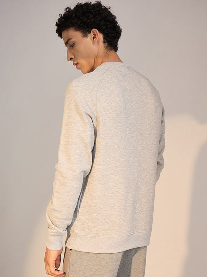 SWEAT SHIRT MEN SG H4MSW8245 GREY MELANGE
