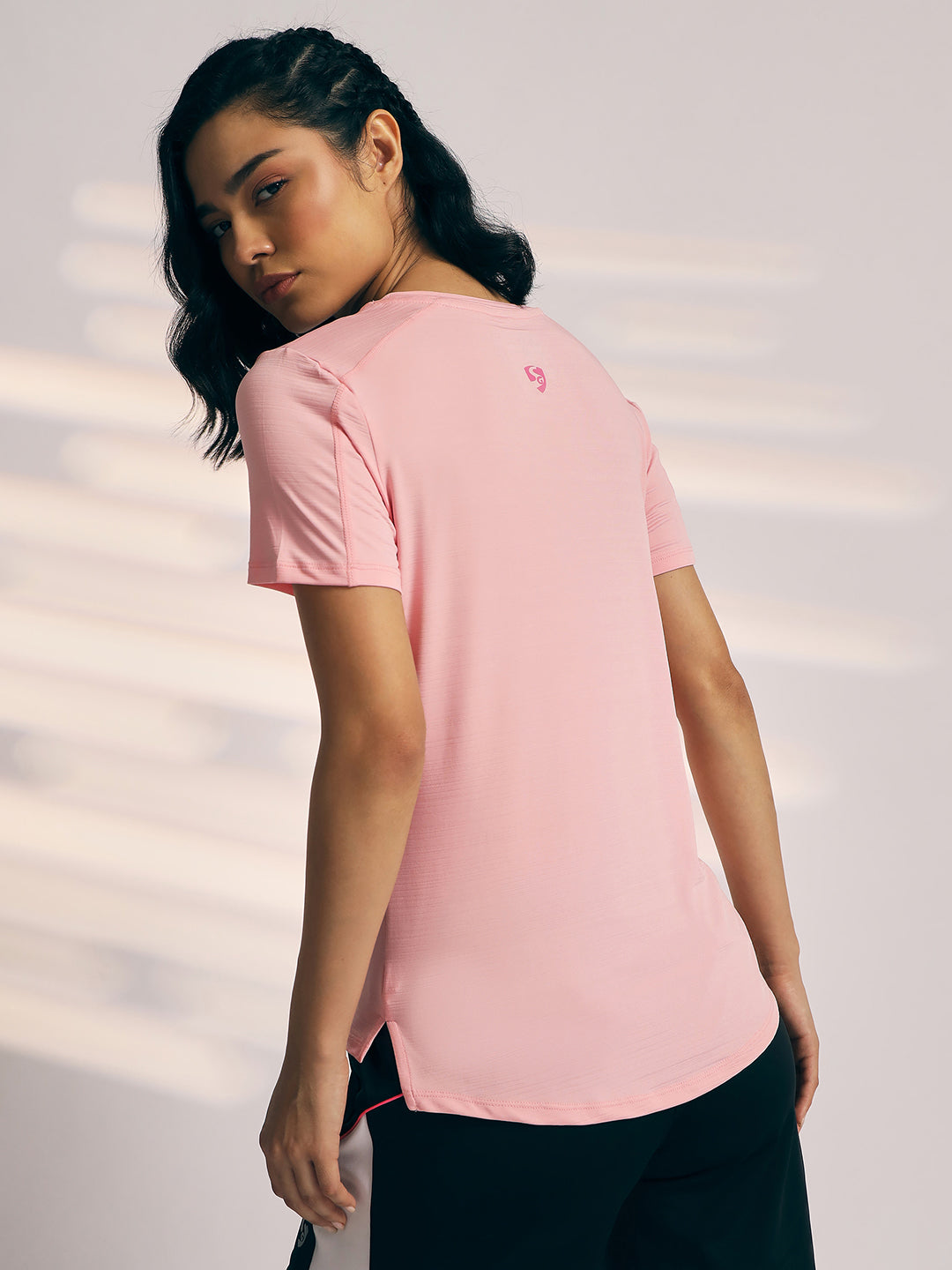 T-SHIRT WOMEN SG H3WT8265 LIGHT PINK