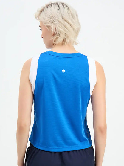 SG H1WV83081 Women Royal Blue T-Vest