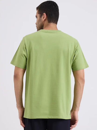 SG H1MT84172 Men Green T-Shirt