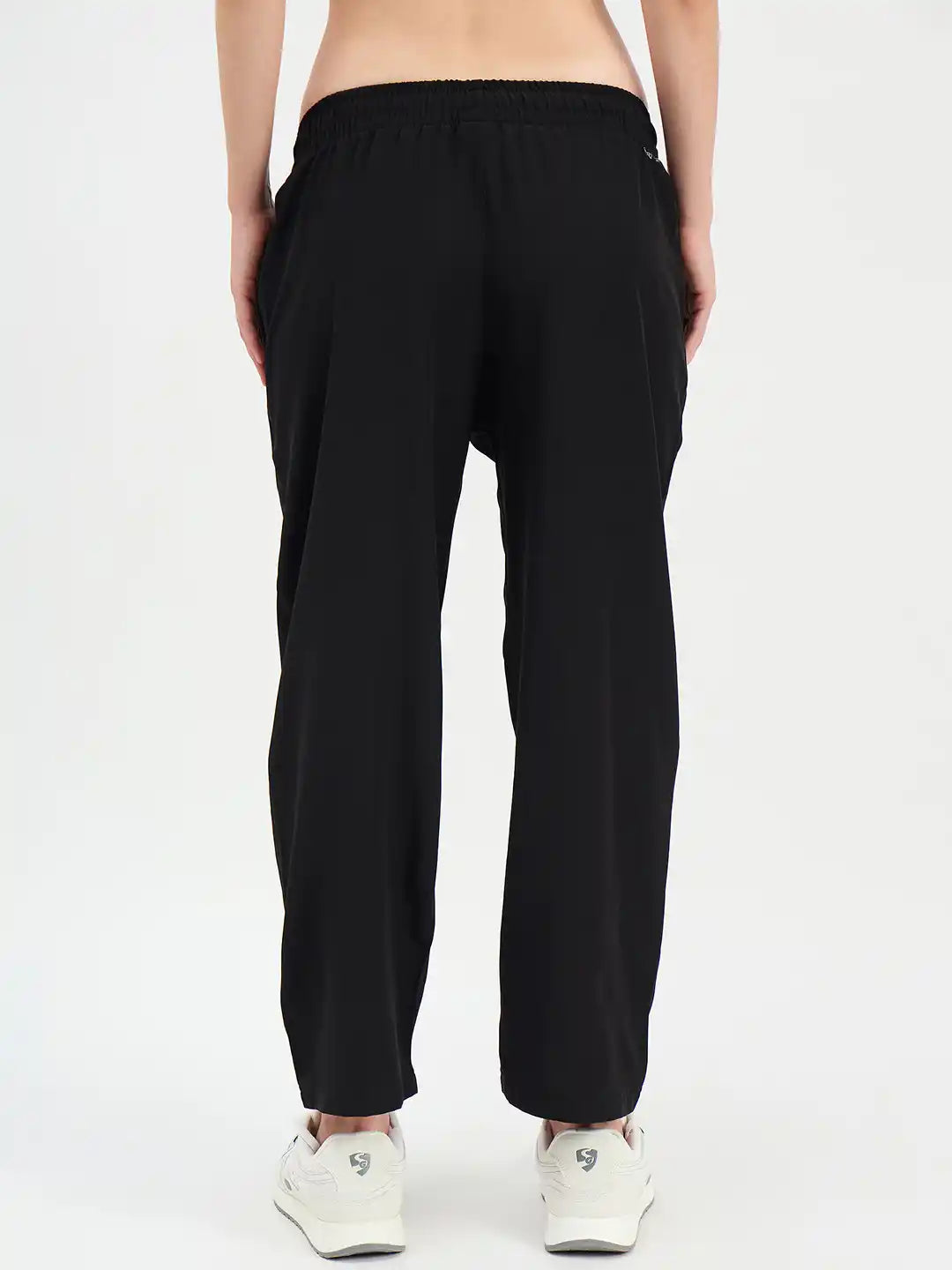 SG H1WTP83471 Women Black Track Pant
