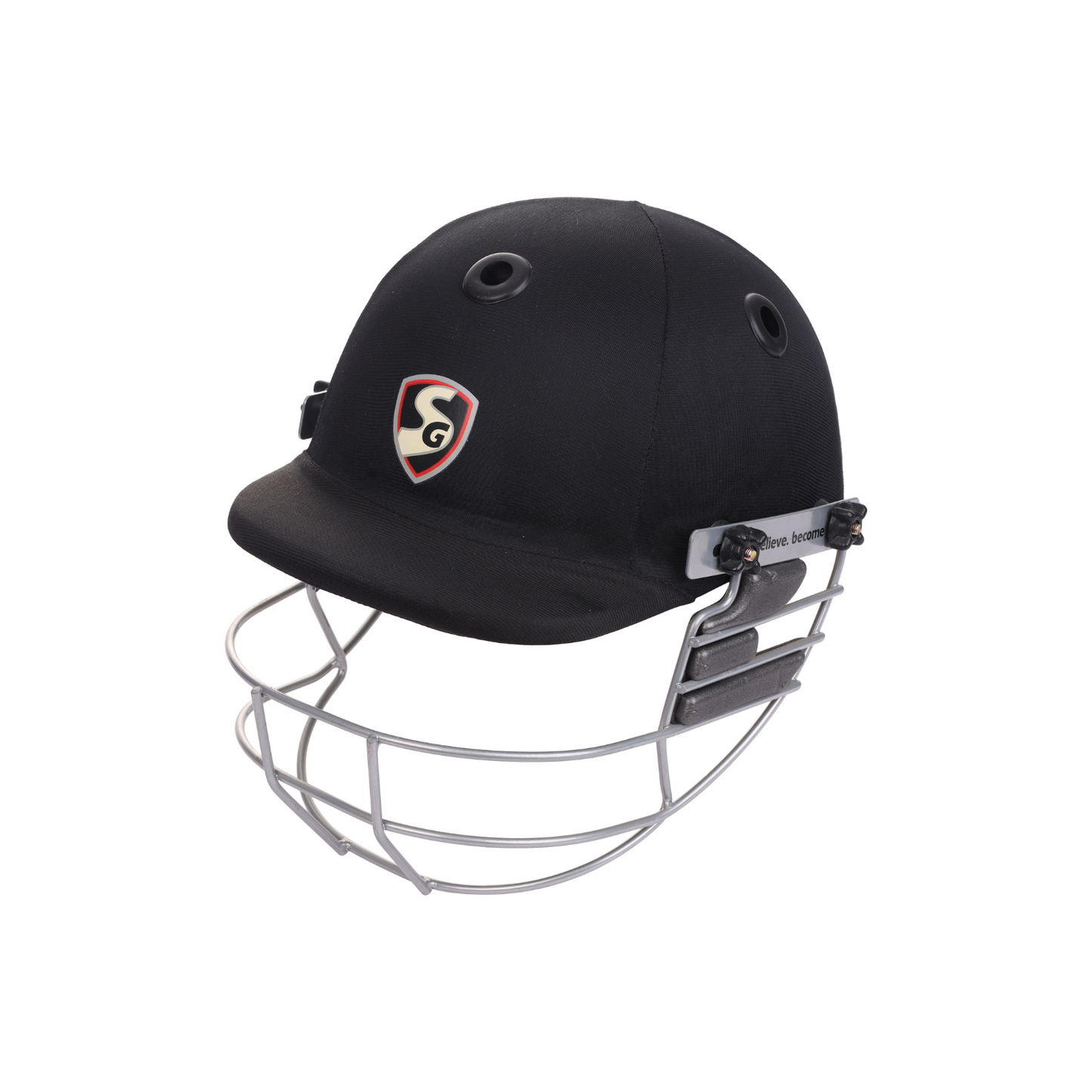 SG Blazetech Coloured Cricket Helmet (Black)