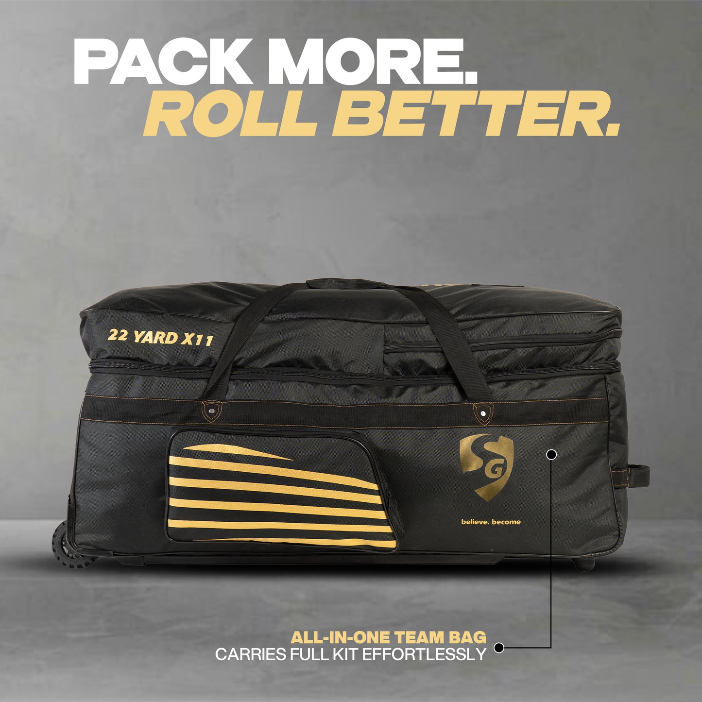 Kit Bag SG 22 YARD X11 WHEELIE KITBAG
