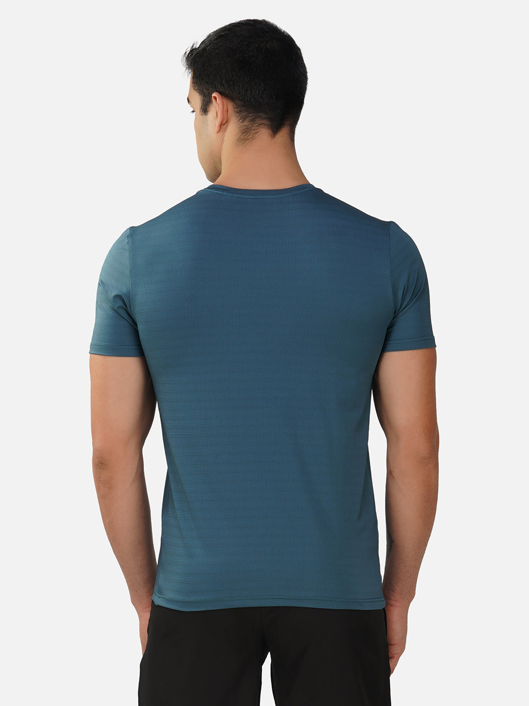 SG Round Neck Regular Comfort Fit T-Shirt For Mens & Boys, Snow White & Deep Teal | Ideal for Trail Running, Fitness & Training, Jogging, Gym Wear & Fashion Wear