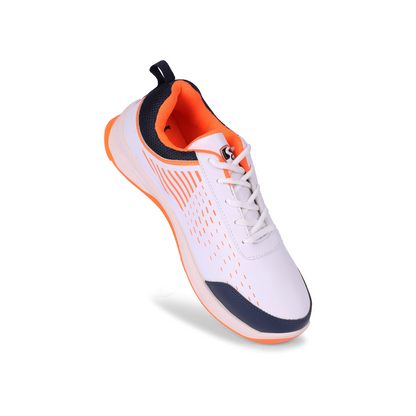 SG YORKER Sport Shoe with classic White meets bold Navy and vibrant Orange