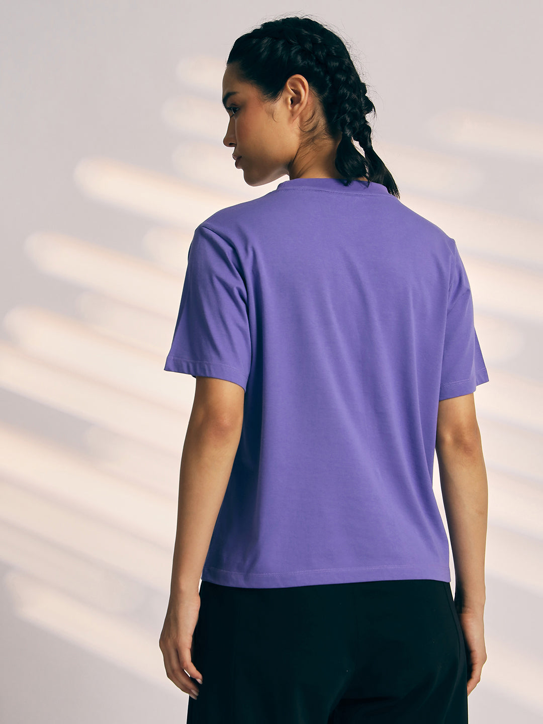 T-SHIRT WOMEN SG H3WT8299 LAVENDER