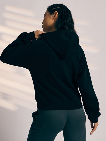 HOODIE WOMEN SG H4WH8293 BLACK