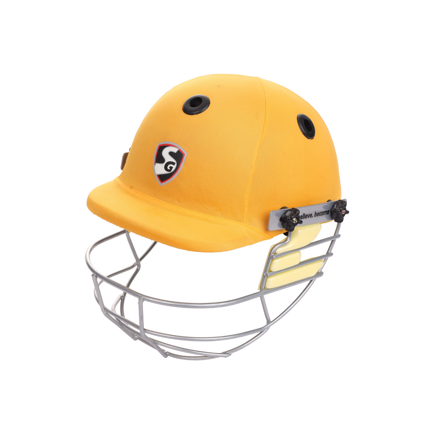 SG Blazetech Coloured Cricket Helmet (Yellow)