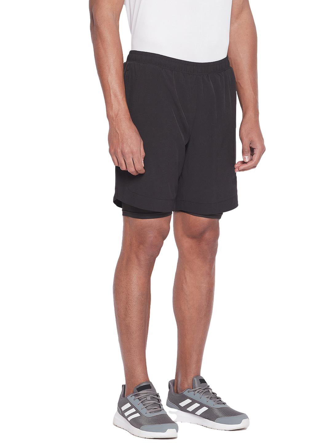 SG Men's Black Shorts | Ideal for Trail Running, Fitness & Training, Jogging, Regular & Fashion Wear