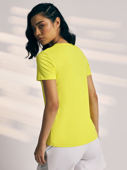 T-SHIRT WOMEN SG H3WT8258 CHARTREUSE YELLOW