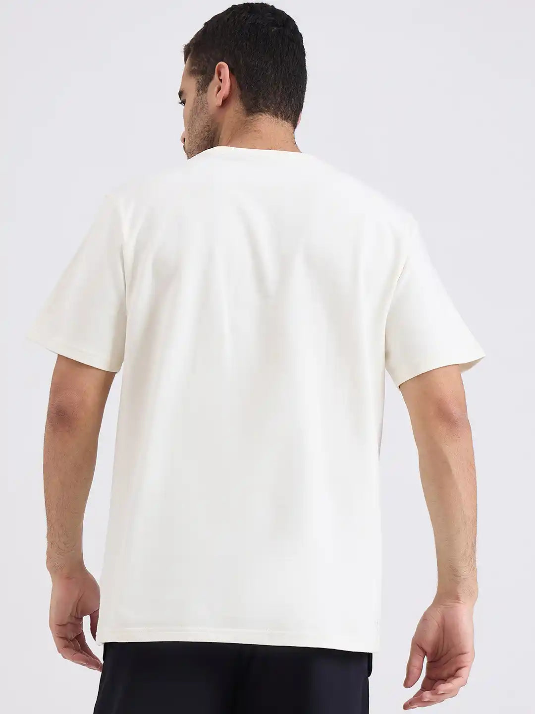 SG H1MT83182 Men Cream T-Shirt