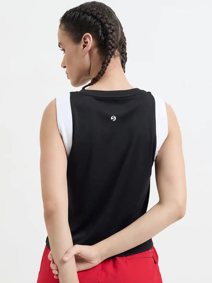 SG H1WV83082 Women Jet Black T-Vest