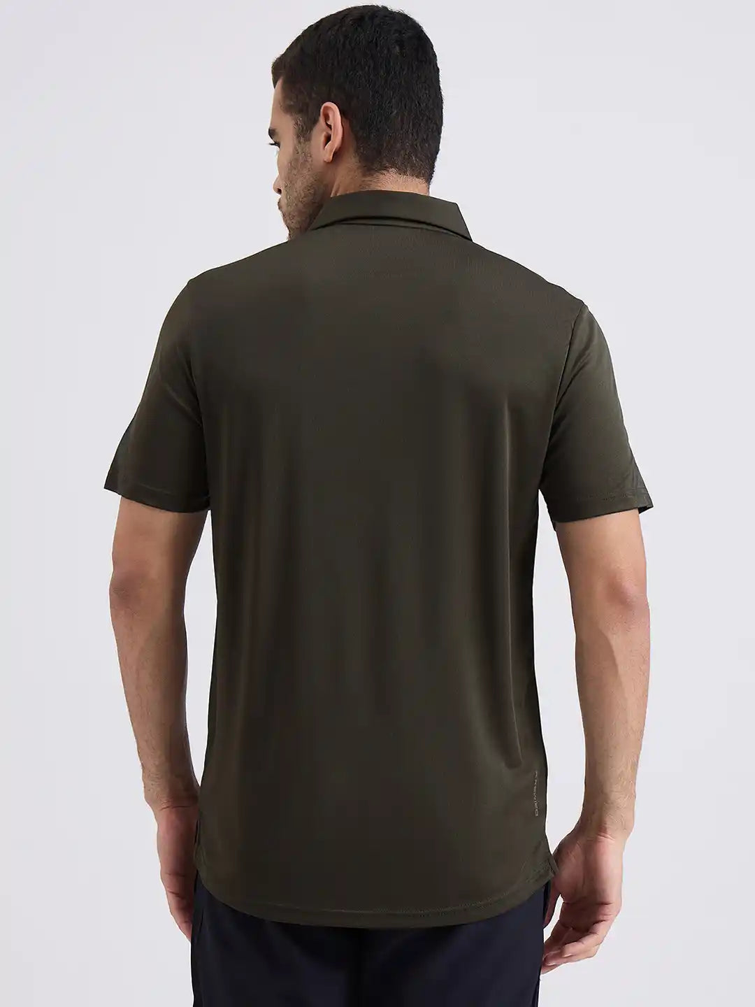 SG H2MP83871 Men Olive Polo T-Shirt