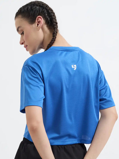 SG H1WT83102 Women Royal Blue T-Shirt