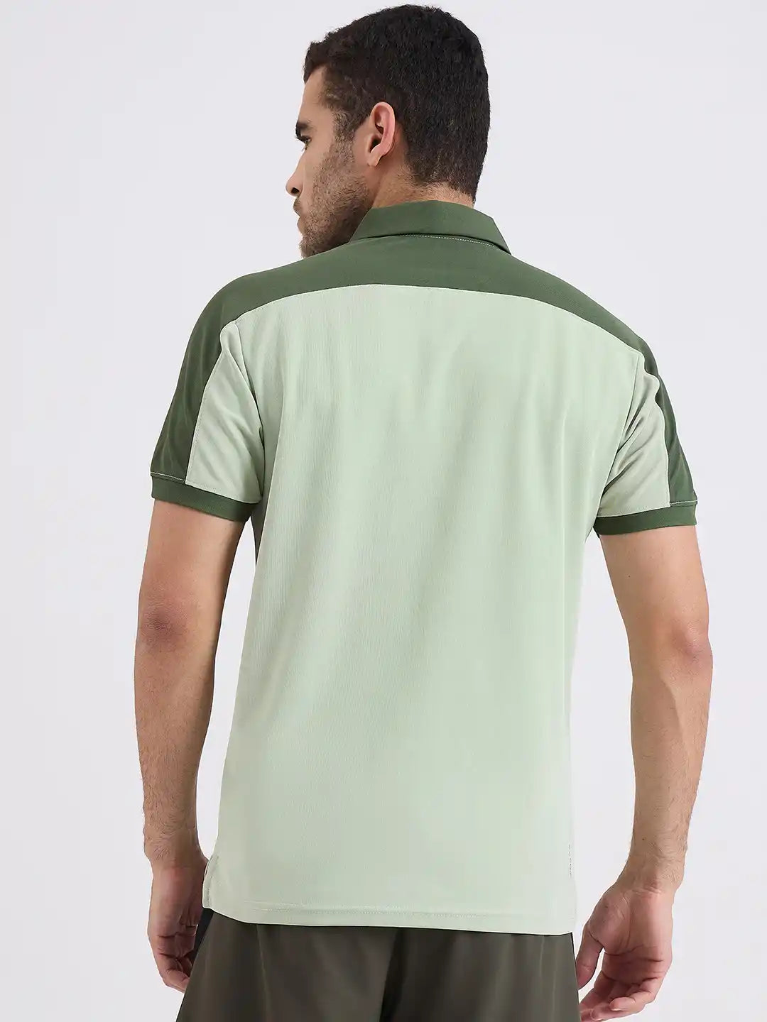 SG H2MP83821 Men Pista/Olive Polo T-Shirt
