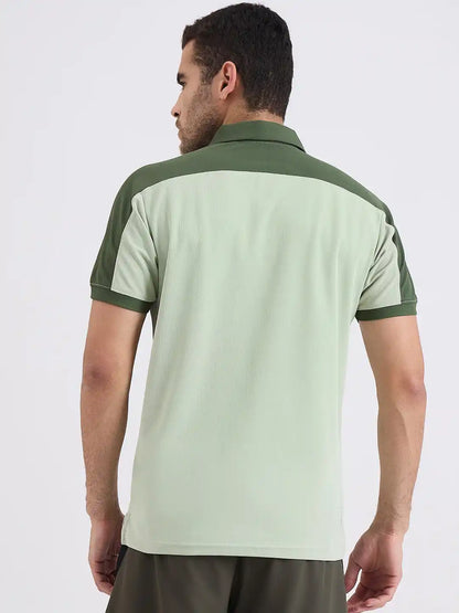 SG H2MP83821 Men Pista/Olive Polo T-Shirt