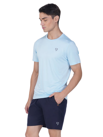 SG Men's Round Neck T-Shirt for Men & Boys | Ideal for Trail Running, Gym Fitness & Training, Jogging, Regular & Fashion Wear