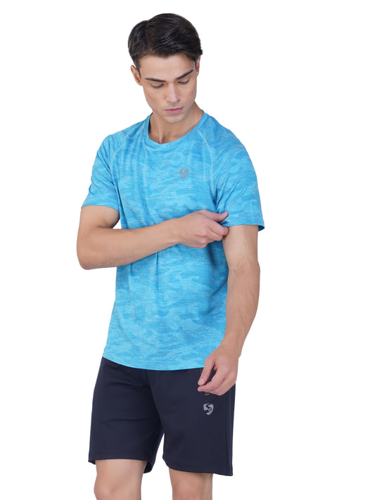 SG Men's Round Neck T-Shirt for Men & Boys | Ideal for Trail Running, Gym Fitness & Training, Jogging, Regular & Fashion Wear