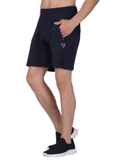 SG Men's Navy Shorts | Ideal for Trail Running, Fitness & Training, Jogging, Regular & Fashion Wear