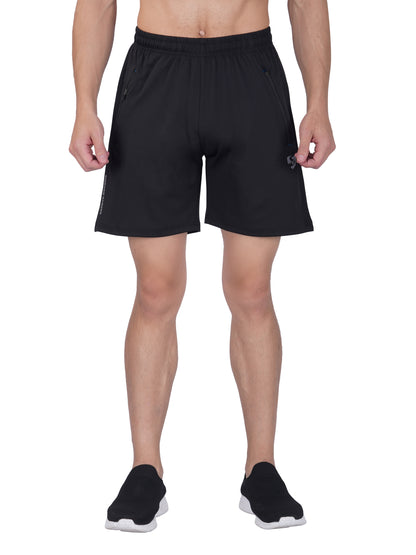 SG Men's Black Shorts | Ideal for Trail Running, Fitness & Training, Jogging, Regular & Fashion Wear