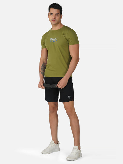 SG Round Neck Regular Comfort Fit T-Shirt For Mens & Boys, Red Paprika,Olive Green & Jet Black | Ideal for Trail Running, Fitness & Training, Jogging, Gym Wear & Fashion Wear