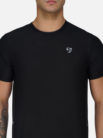 SG Round Neck Regular Comfort Fit T-Shirt For Mens & Boys, Marble White,Mid Grey & Jet Black | Ideal for Trail Running, Fitness & Training, Jogging, Gym Wear & Fashion Wear