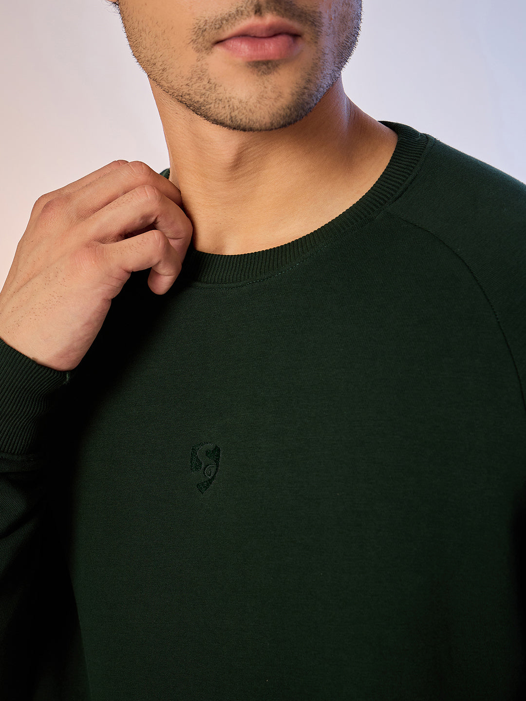 SWEAT SHIRT MEN SG H4MSW8245 BOTTLE GREEN