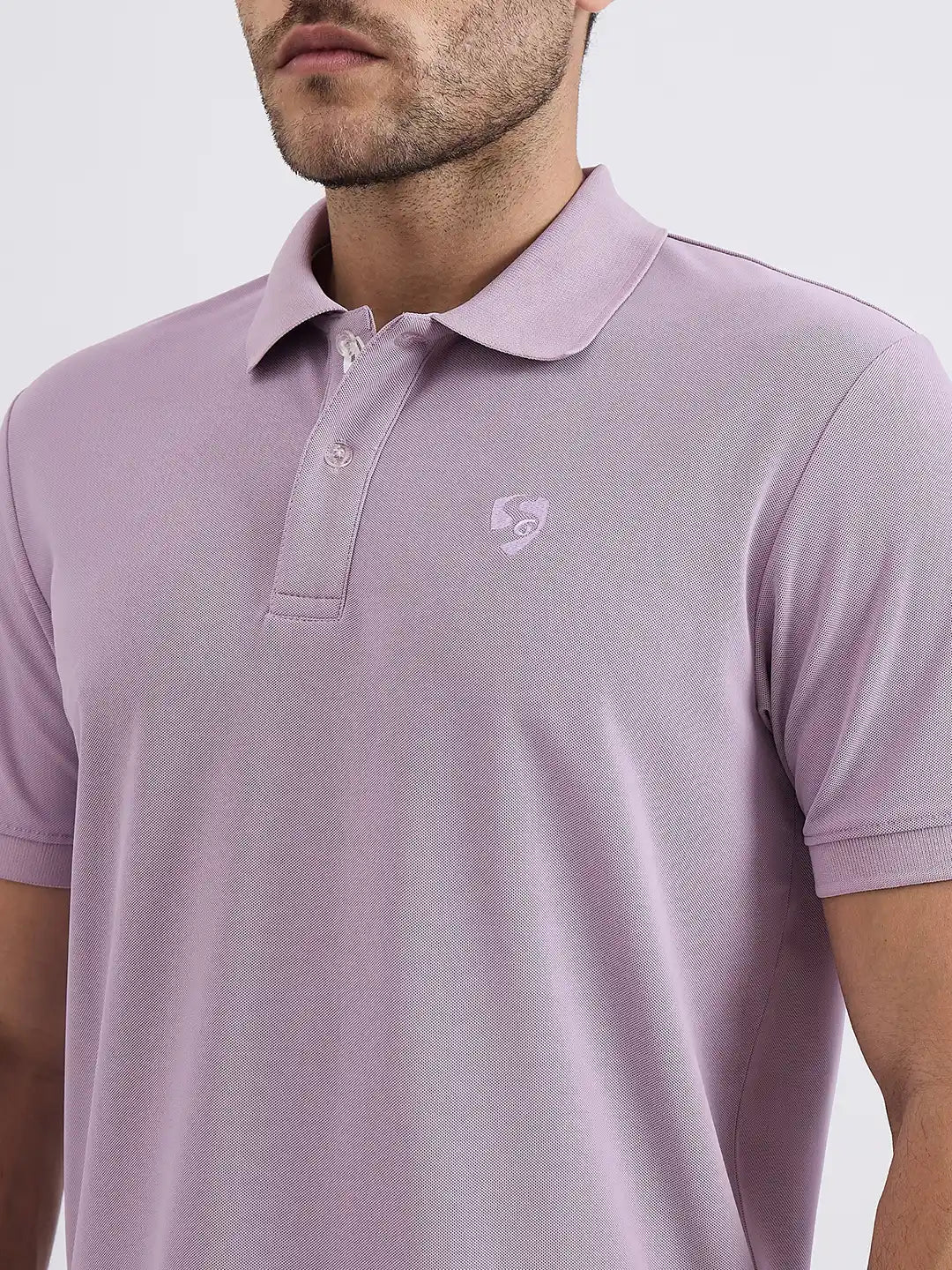 SG H1MP83802 Men Mauve Polo T-Shirt