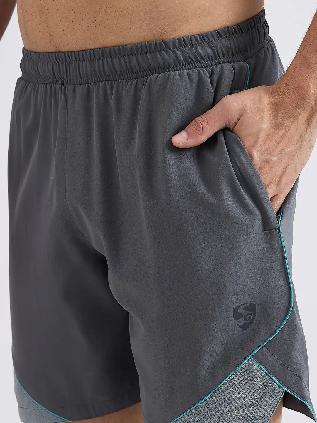 SG H2MS83932 Men Grey Shorts