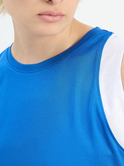 SG H1WV83081 Women Royal Blue T-Vest