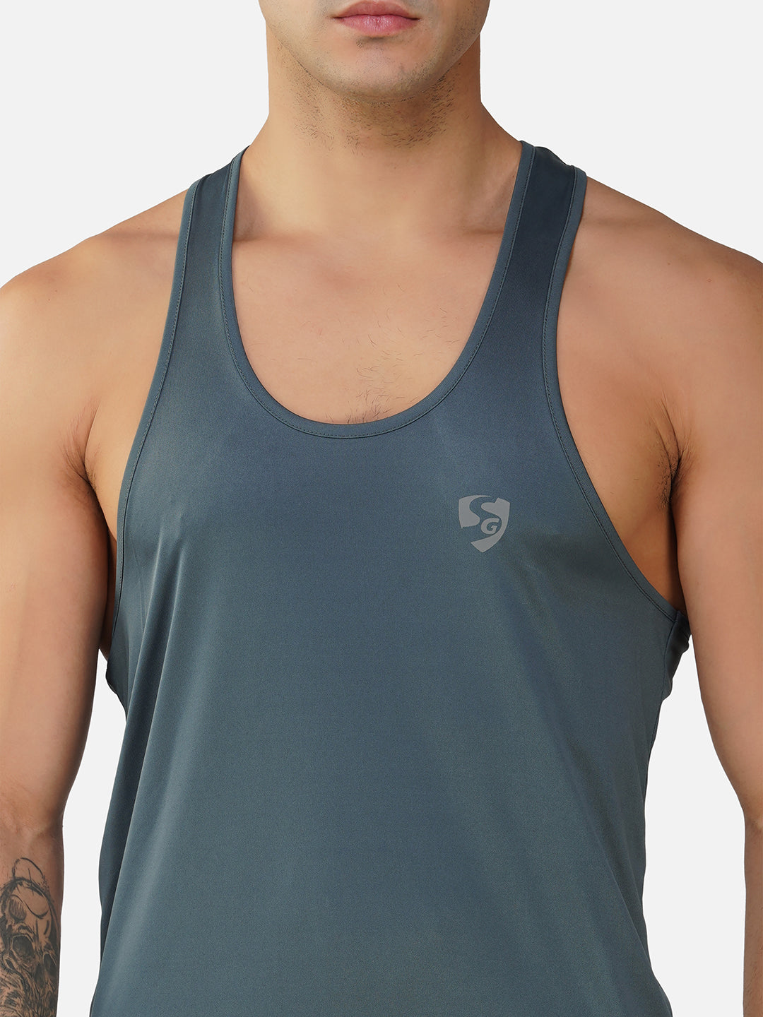 SG Regular Comfort Fit Vest For Mens & Boys, Carbon Black, Mid Grey, Marble White & Navy Blue | Ideal for Trail Running, Fitness & Training, Jogging, Gym Wear & Fashion Wear