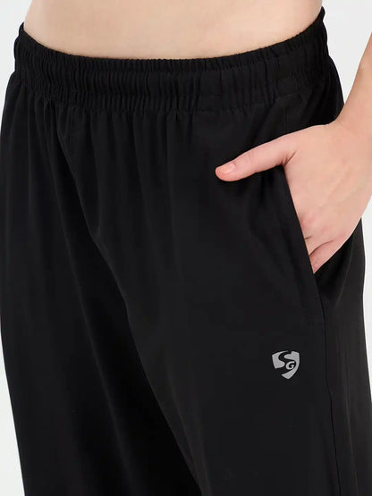 SG H1WTP83471 Women Black Track Pant