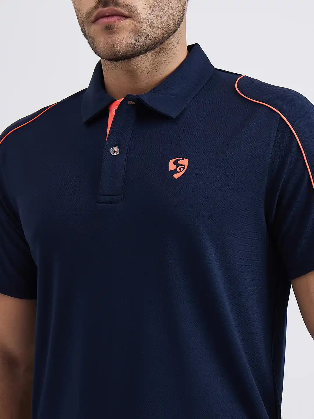SG H1MP83792 Men Navy/Navy Polo T-Shirt