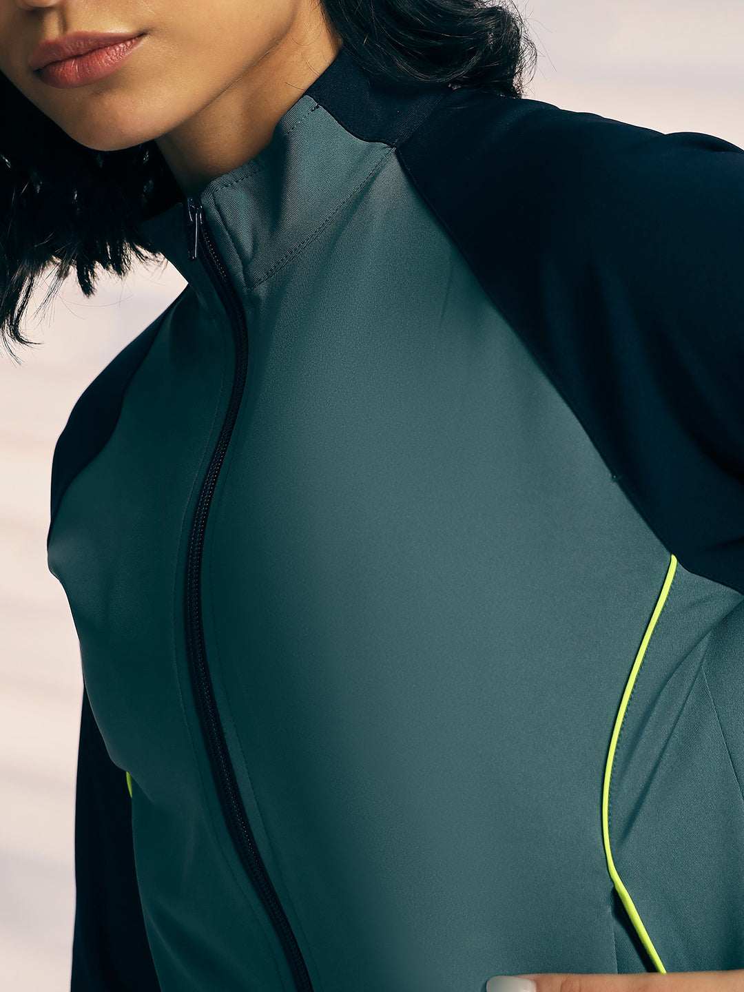 TRACKSUIT WOMEN SG H3WTS8294 SAGE/NAVY