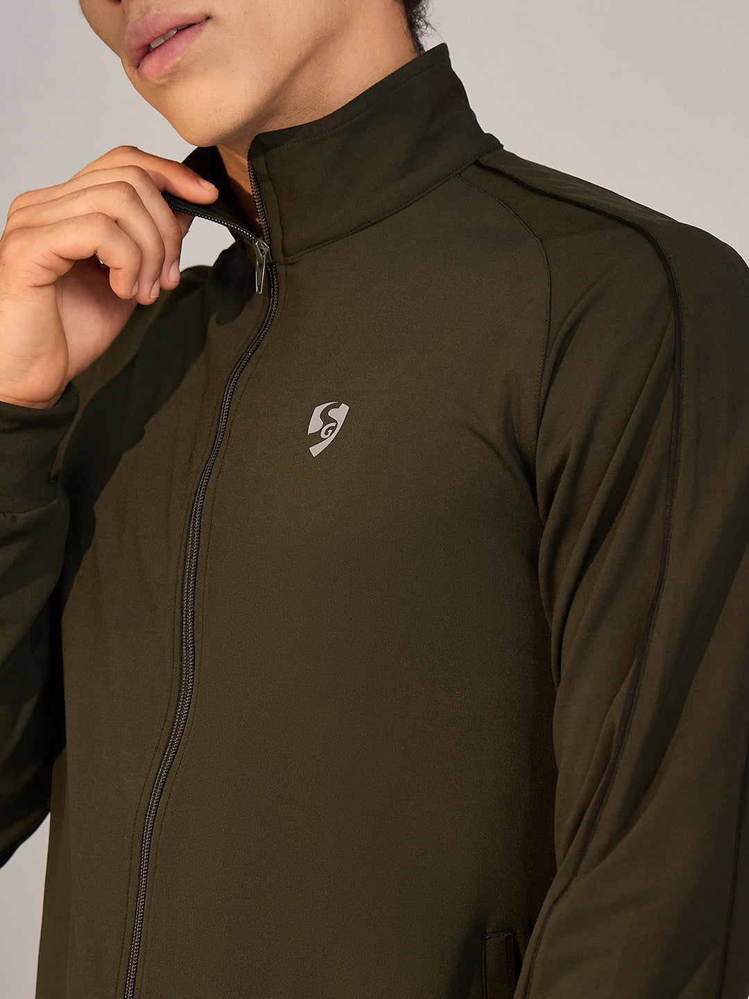 JACKET MEN SG H3MJ8242 OLIVE/BLACK