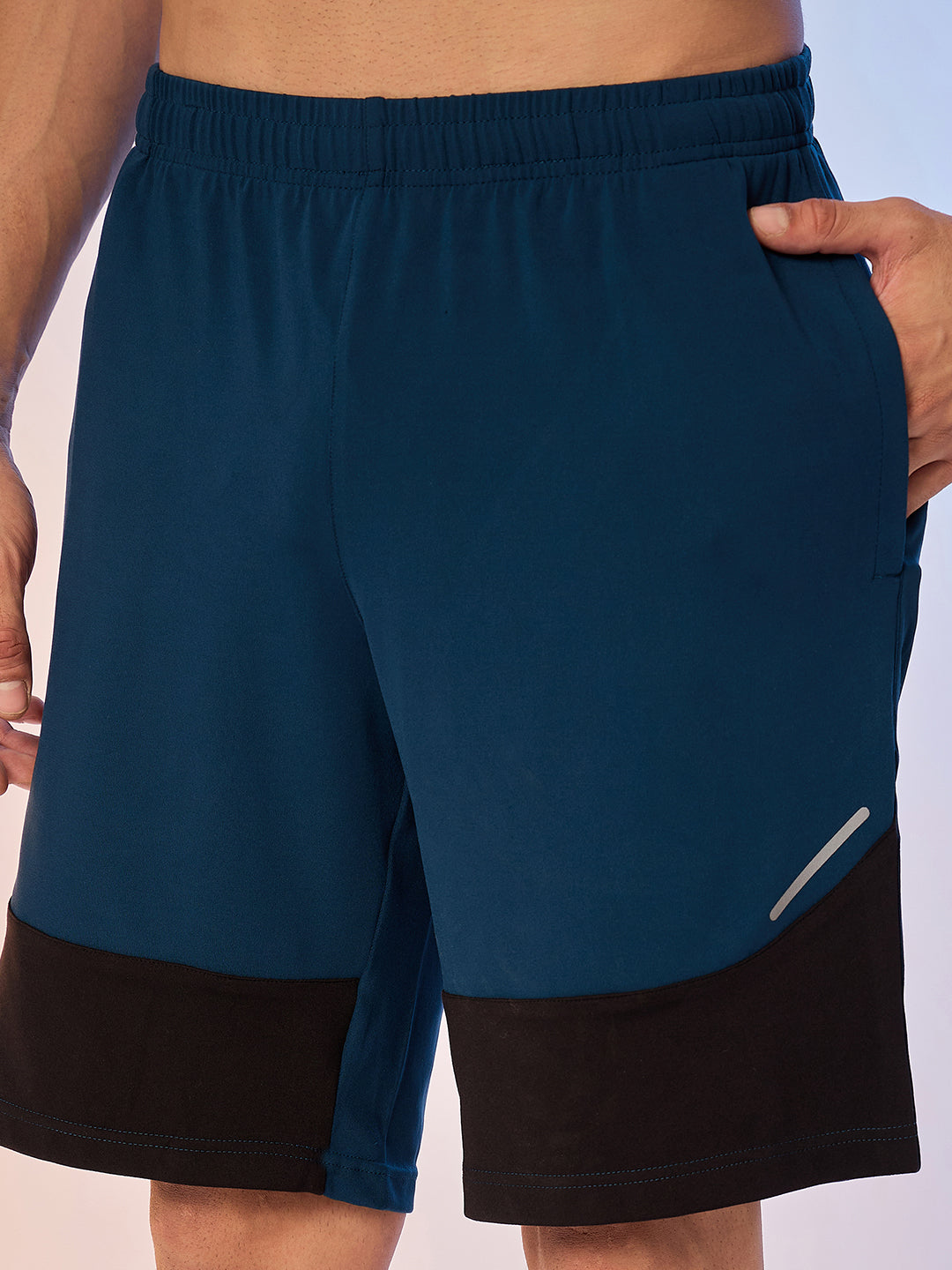 SHORTS MEN SG H3MS8218 TEAL/BLACK