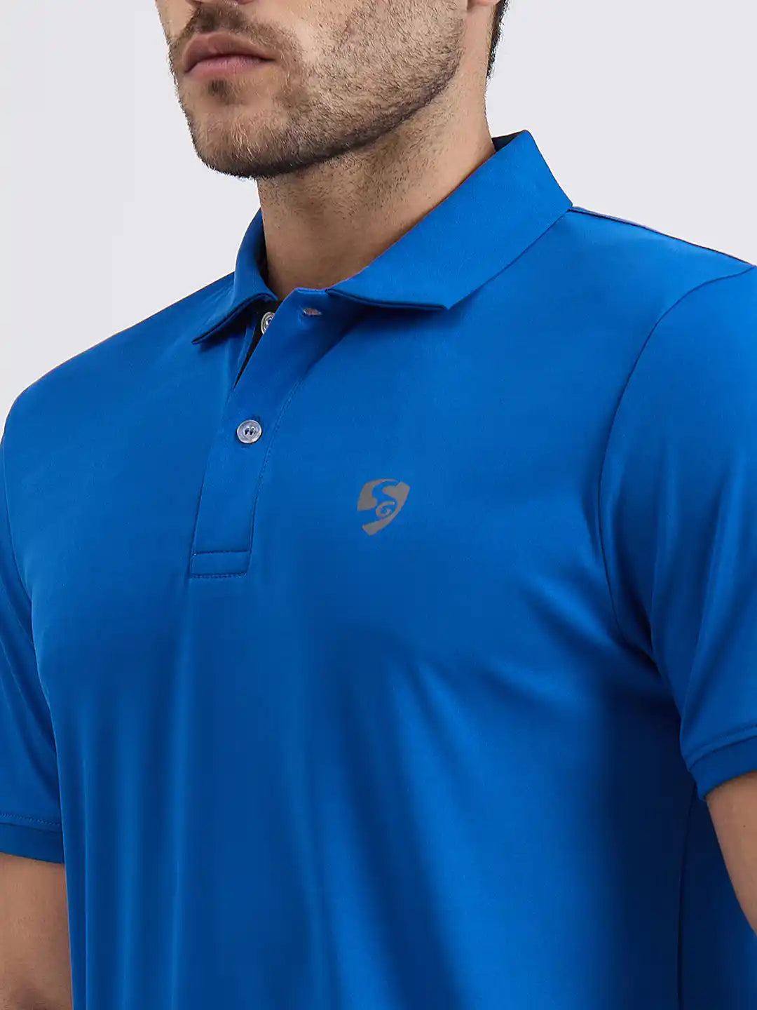 SG H1MP84102 Men Aqua Polo T-Shirt
