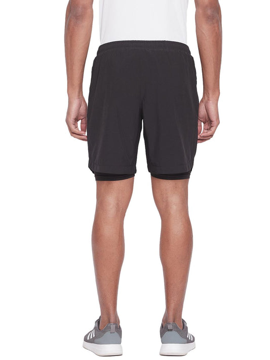 SG Men's Black Shorts | Ideal for Trail Running, Fitness & Training, Jogging, Regular & Fashion Wear
