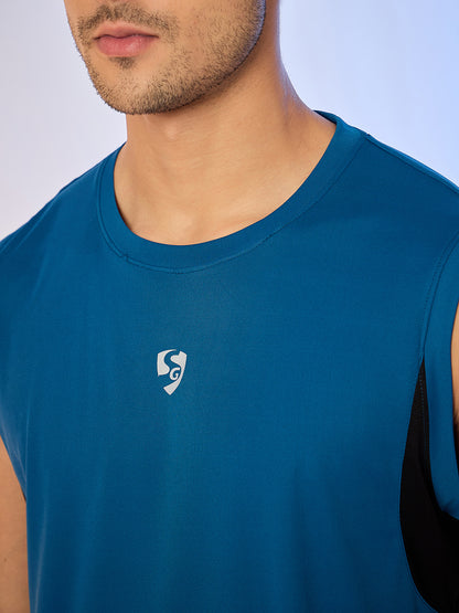 T.VEST MEN SG H3MV8201 TEAL