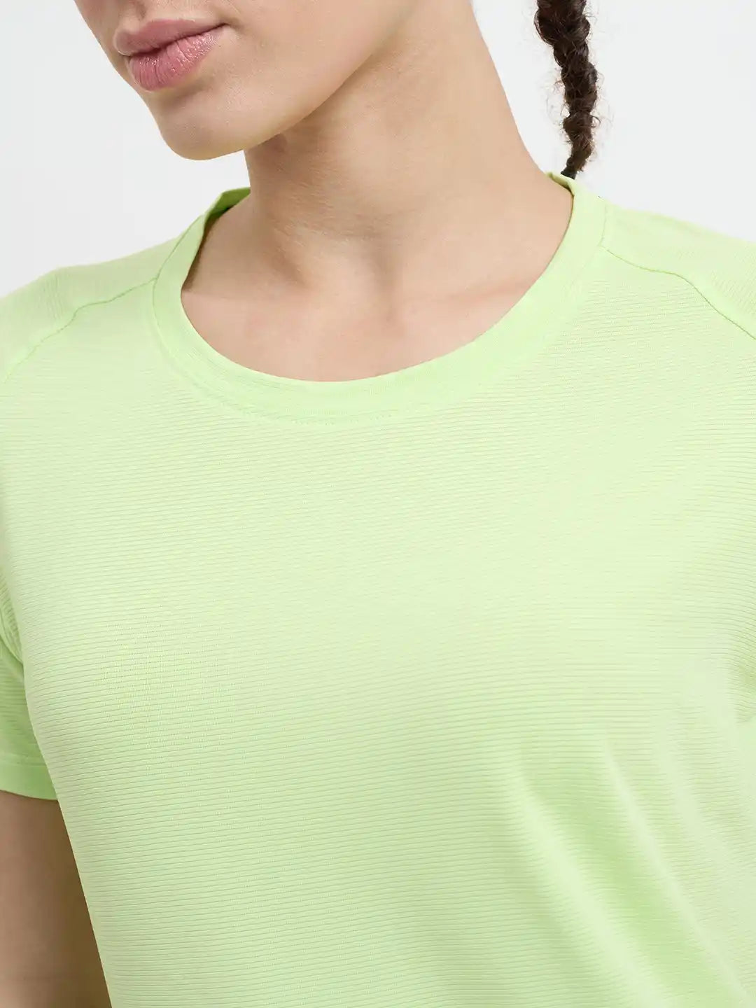 SG H2WT83112 Women Lime Green T-Shirt