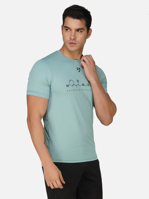 SG Round Neck Regular Comfort Fit T-Shirt For Mens & Boys, Cloudy Grey, Carbon Black, Deep Teal, Grey Blue | Ideal for Trail Running, Fitness & Training, Jogging, Gym Wear & Fashion Wear