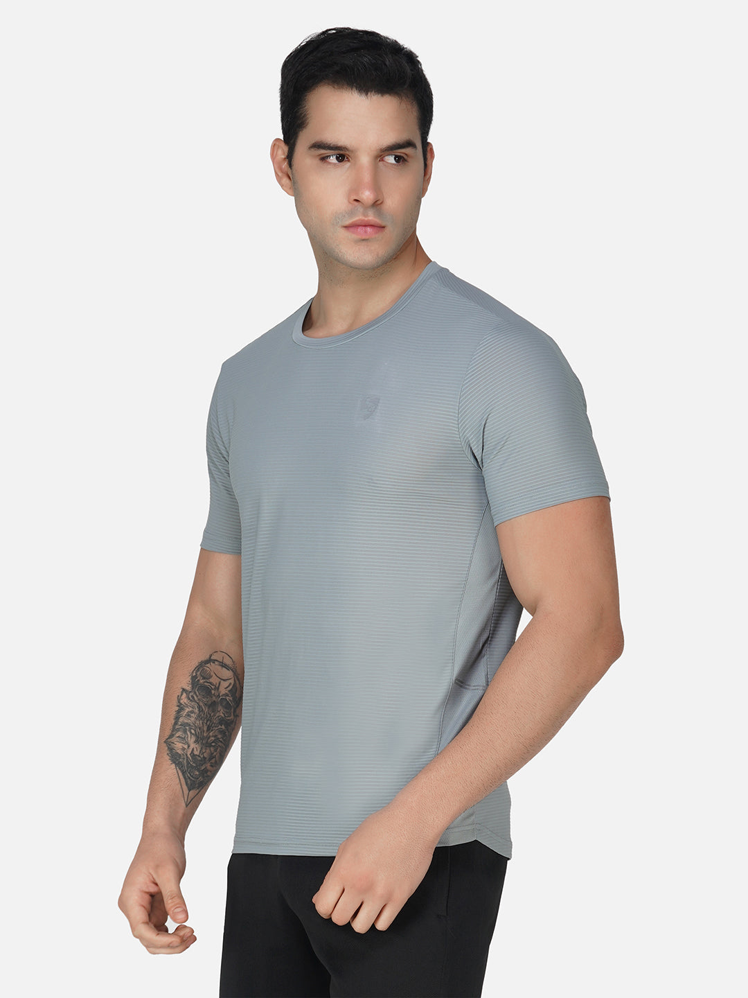 SG Round Neck Regular Comfort Fit T-Shirt For Mens & Boys, Marble White,Mid Grey & Jet Black | Ideal for Trail Running, Fitness & Training, Jogging, Gym Wear & Fashion Wear