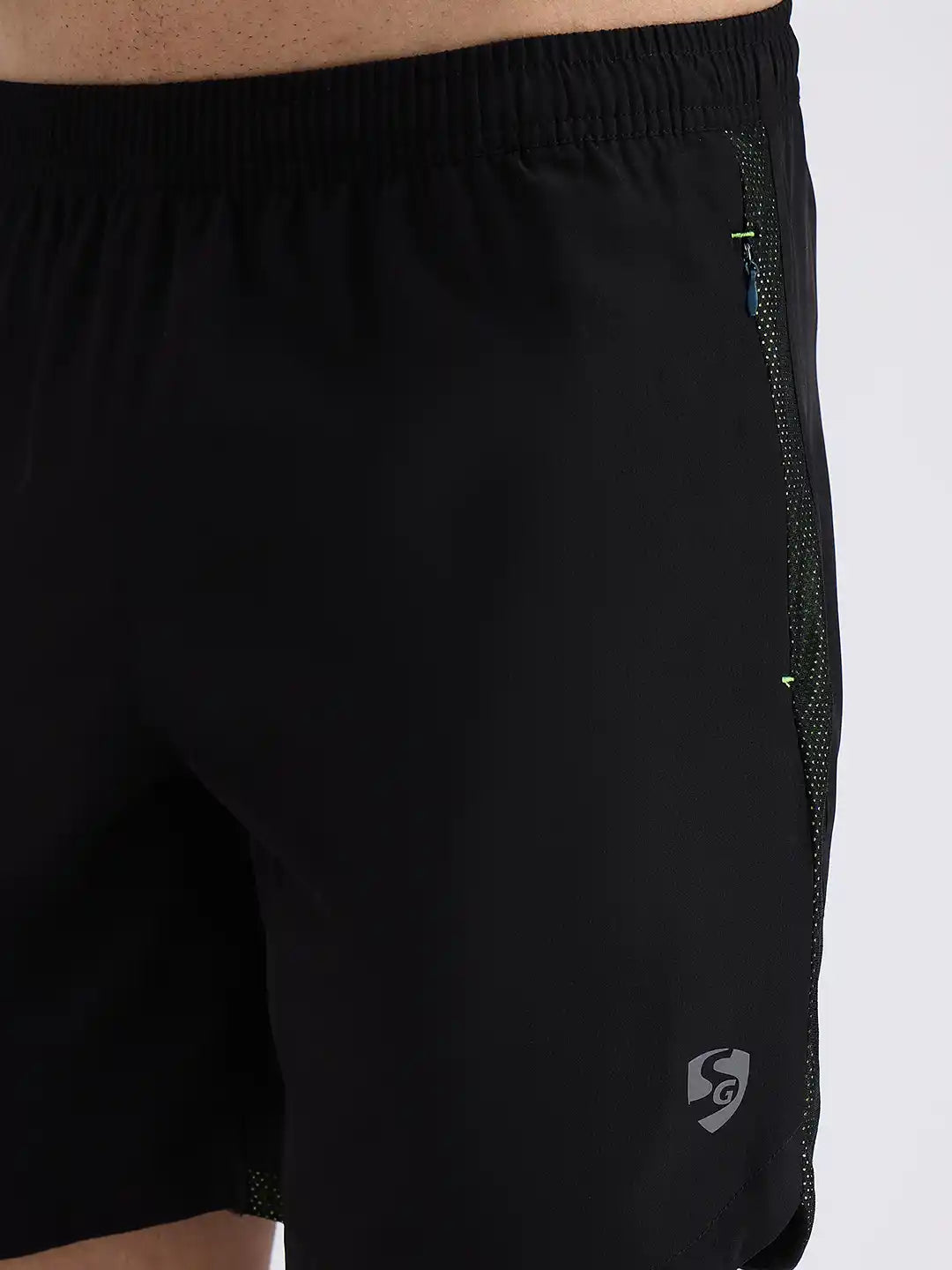 SG H2MS83951 Men Black/Fluro Shorts