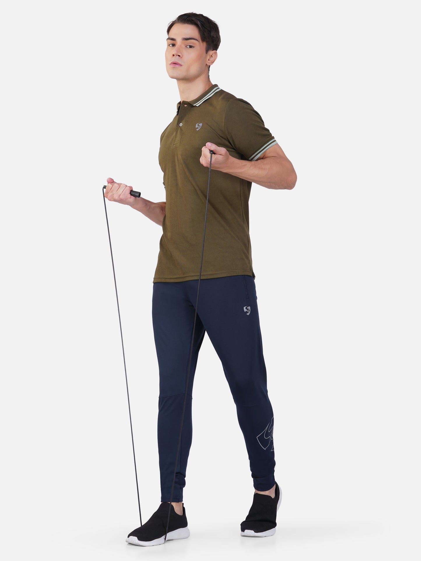 SG Men's Polo T-Shirt | Ideal for Trail Running, Fitness & Training, Jogging, Regular & Fashion Wear