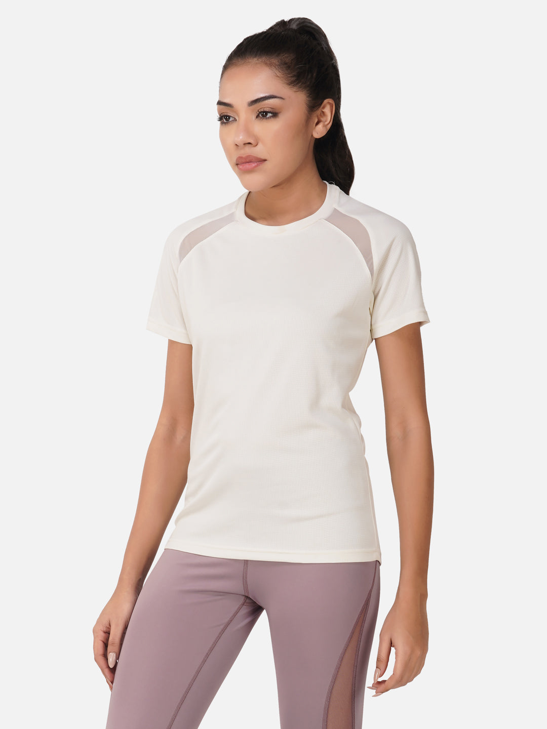 SG Round Neck Regular Comfort Fit T-Shirt For Womens & Girls, Lime Green, Egg White & Dark Pink | Ideal for Trail Running, Fitness & Training, Jogging, Gym Wear & Fashion Wear