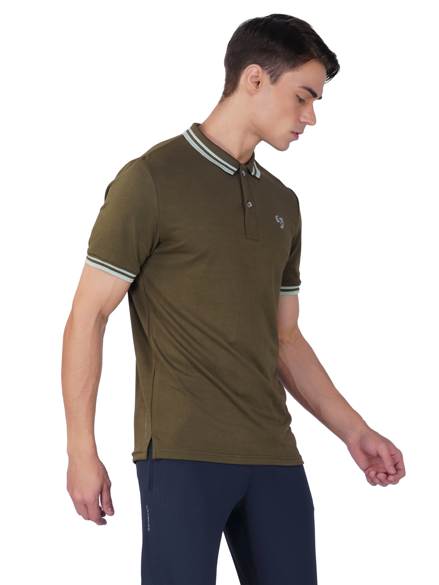 SG Men's Polo T-Shirt | Ideal for Trail Running, Fitness & Training, Jogging, Regular & Fashion Wear