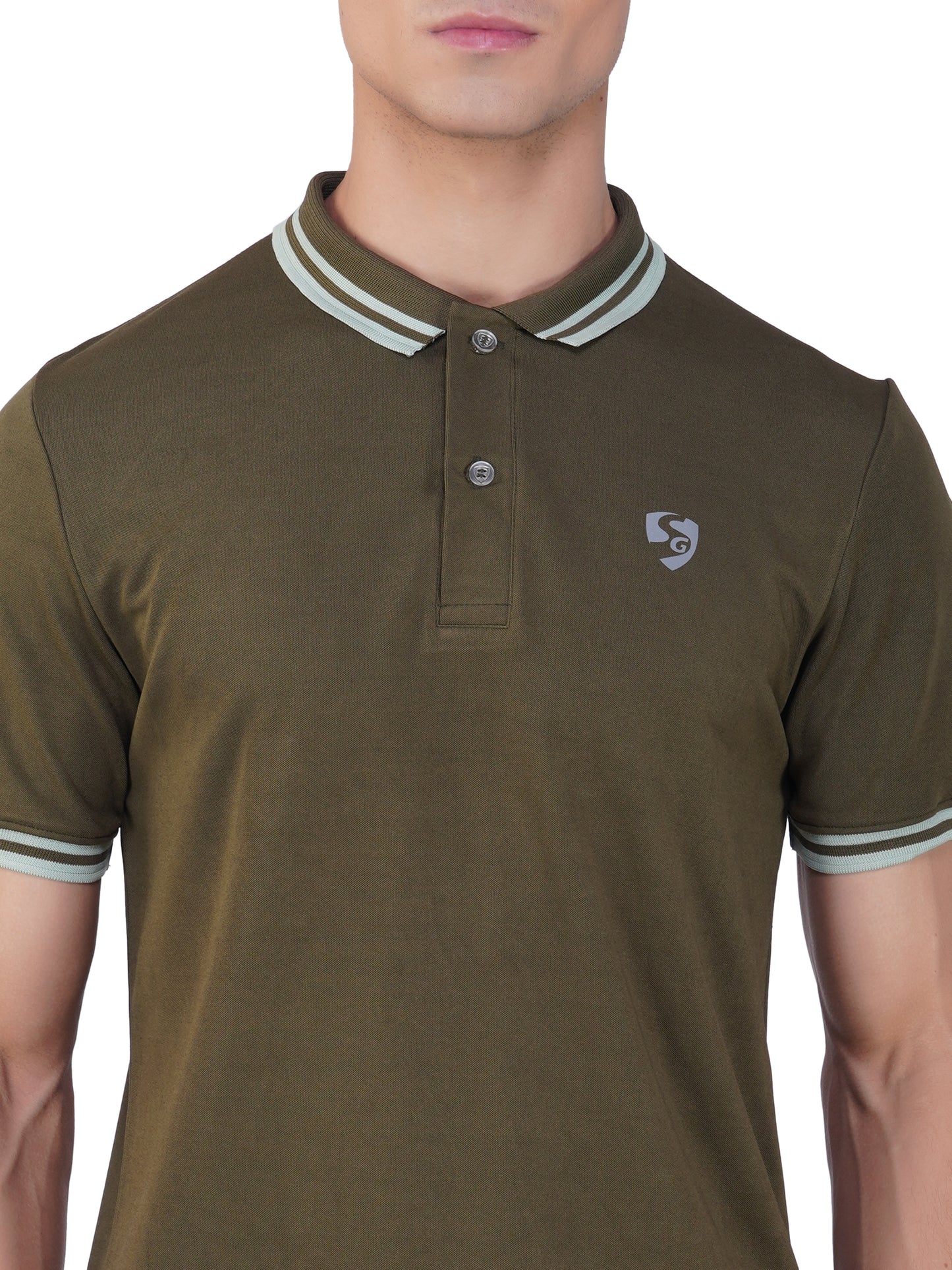 SG Men's Polo T-Shirt | Ideal for Trail Running, Fitness & Training, Jogging, Regular & Fashion Wear